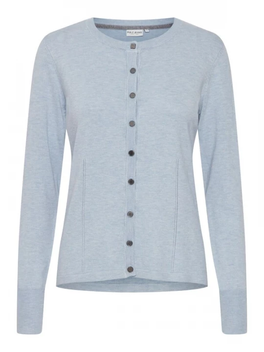 Foto van product PULZ Jeans Gebreid vest 'Sara' lichtblauw