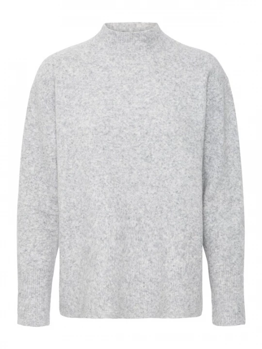 Foto van product PULZ Jeans Trui 'Astra' lichtgrijs