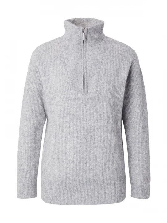 Foto van product PULZ Jeans Trui 'PZ Astra' grijs gemêleerd