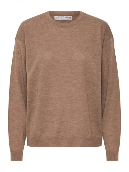 Foto van product PULZ Jeans Trui 'PZSadie' bruin