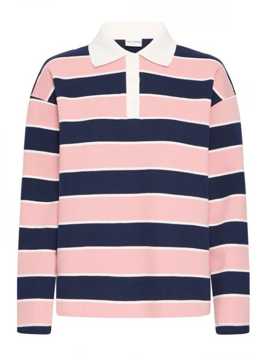 Foto van product Pulz Shirt 'PZAriel' navy / rosa / wit