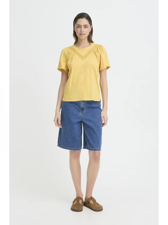 Foto van product Pulz Shirt 'PZBIANCA' oker