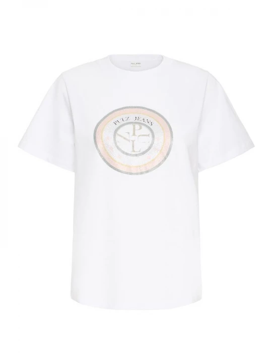 Foto van product Pulz Shirt 'PZCheri' rosé / wit