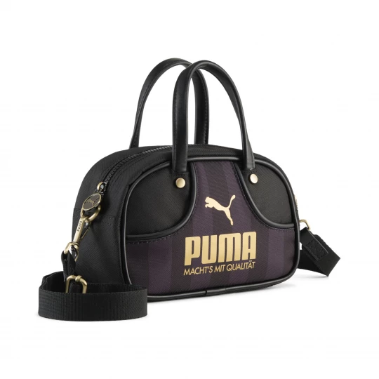 Foto van product PUMA 1976 minisporttas voor Dames, Zwart / Goud