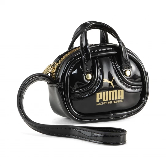 Foto van product PUMA 1976 sporttas met sleutelhanger van 0, 2 liter, Zwart / Goud