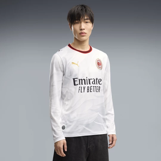 Foto van product PUMA AC Milan 26 / 27 uitshirt met lange mouwen voor Heren, Wit / Goud