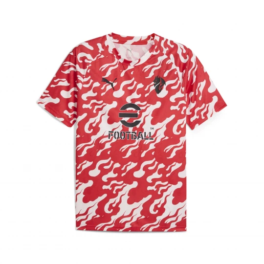 Foto van product PUMA AC Milan Pre-match shirt voor Heren, Rood / Wit