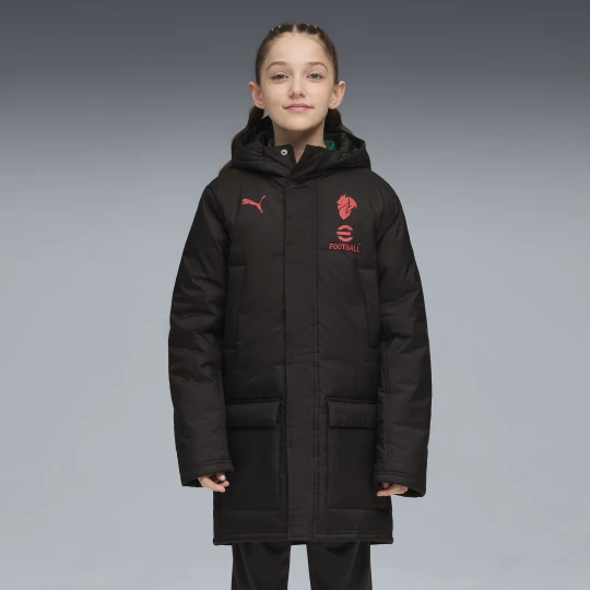 Foto van product PUMA AC Milan wintertrainingsjack, Zwart / Rood