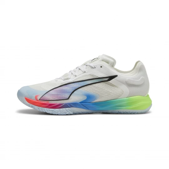 Foto van product PUMA Accelerate NITROâ¢ SQD 4 ENERGY handbalschoenen uniseks, Groen / Zwart / Wit
