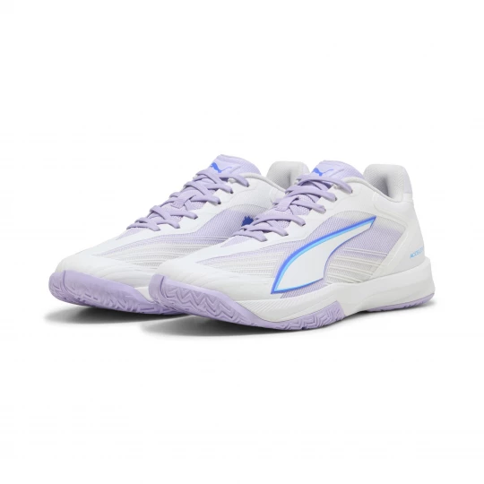 Foto van product PUMA Accelerate Turbo 5 handbalschoenen voor Dames, Blauw / Wit