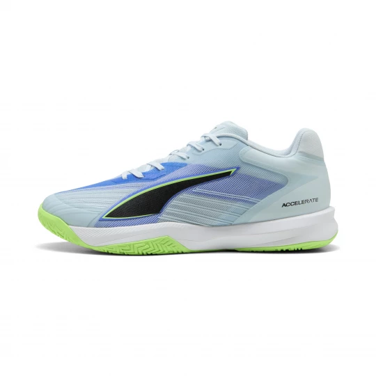 Foto van product PUMA Accelerate Turbo 5 uniseks handbalschoenen, Groen / Zwart