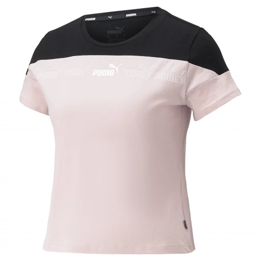 Foto van product PUMA Around the Block T-shirt voor Dames, Roze / Zwart