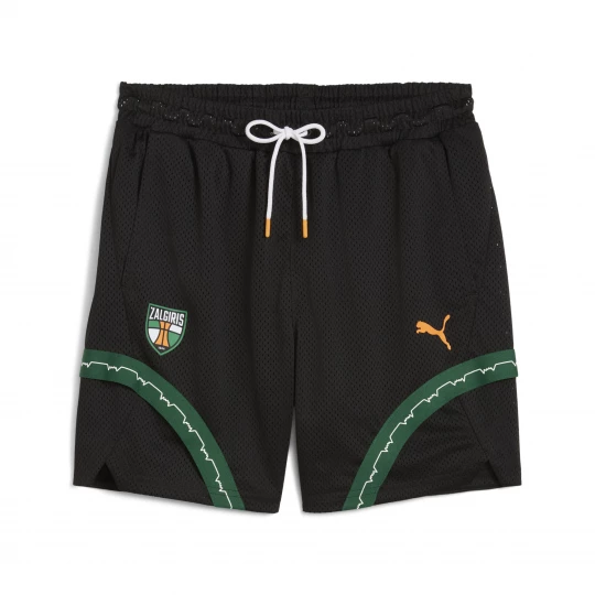 Foto van product PUMA BC Zalgiris Kaunas Post Game basketbalshort voor Heren, Zwart