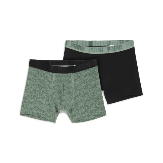 Foto van product PUMA Bedrukte boxers voor Heren, Groen / Zwart