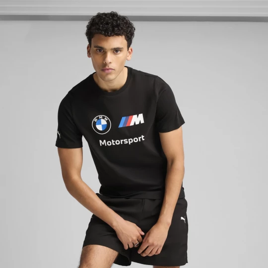 Foto van product PUMA BMW M Motorsport Essentials T-shirt met logo voor Heren, Zwart