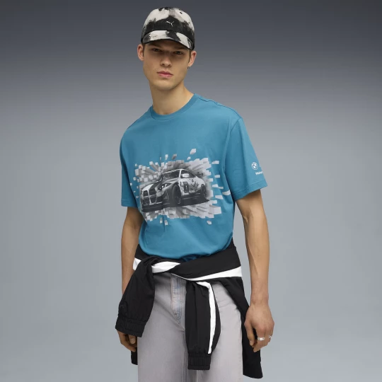 Foto van product PUMA BMW M Motorsport Graphic Mono T-shirt voor Heren, Blauw