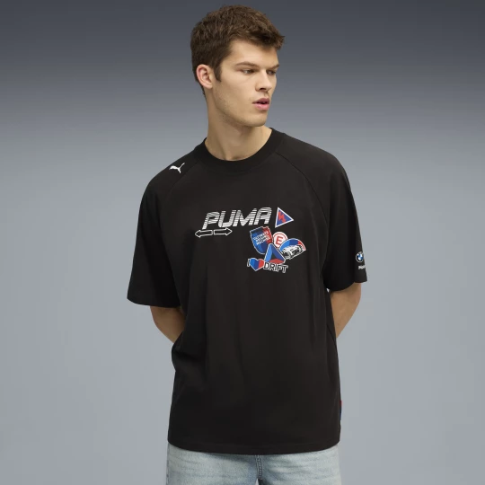 Foto van product PUMA BMW M Motorsport Sticker T-shirt voor Heren, Zwart