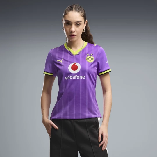 Foto van product PUMA Borussia Dortmund 26 / 27 derde voetbalshirt voor Dames, Geel / Paars