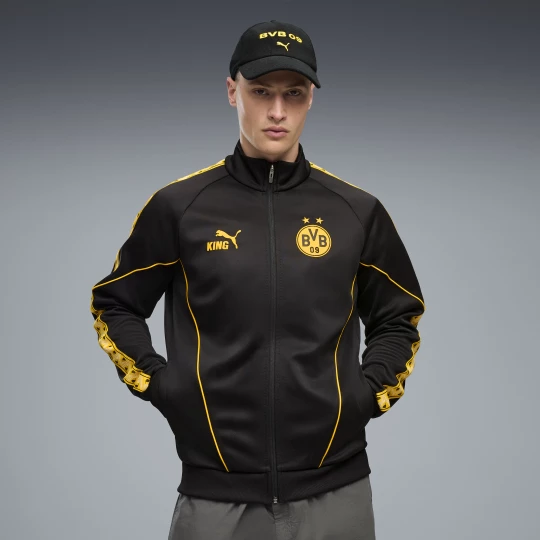 Foto van product PUMA Borussia Dortmund KING jack met volledige rits voor Heren, Zwart / Geel