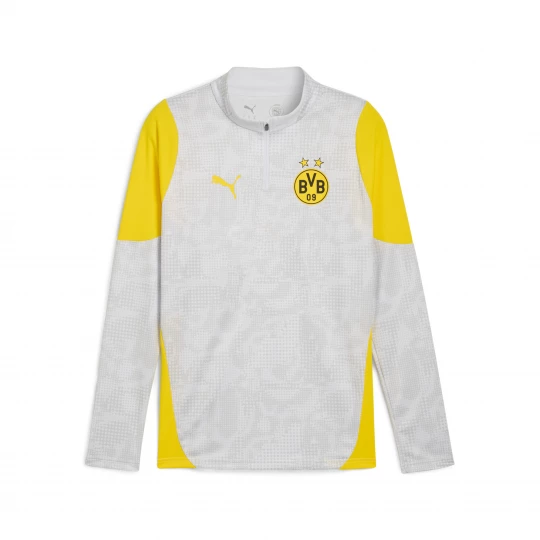 Foto van product PUMA Borussia Dortmund trainingstop met kwartrits voor Heren, Geel / Zilver