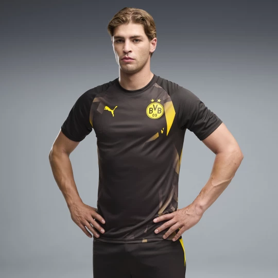 Foto van product PUMA Borussia Dortmund warm-up-shirt voor Heren, Zwart / Geel