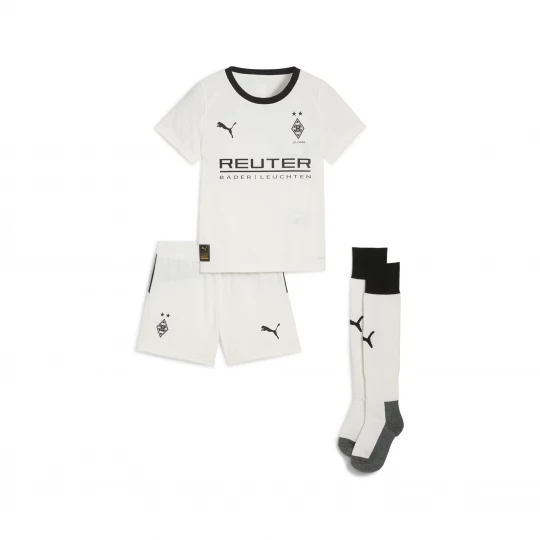 Foto van product PUMA Borussia MÃ¶nchengladbach 25 / 26 mini-thuistenue, Zwart / Wit