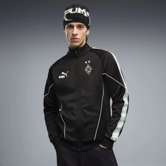 Foto van product PUMA Borussia MÃ¶nchengladbach KING Anthem jack voor Heren, Zwart / Wit