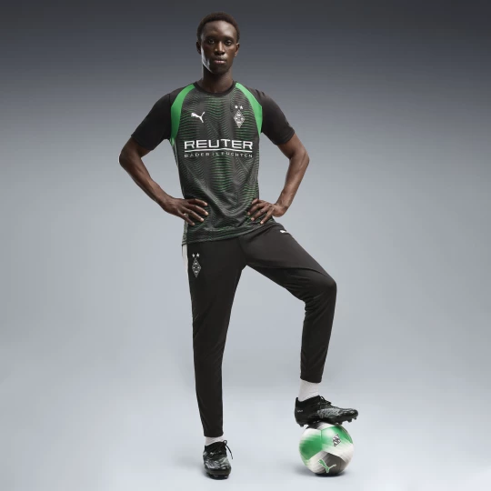 Foto van product PUMA Borussia MÃ¶nchengladbach slimfit trainingsbroek voor Heren, Zwart / Wit