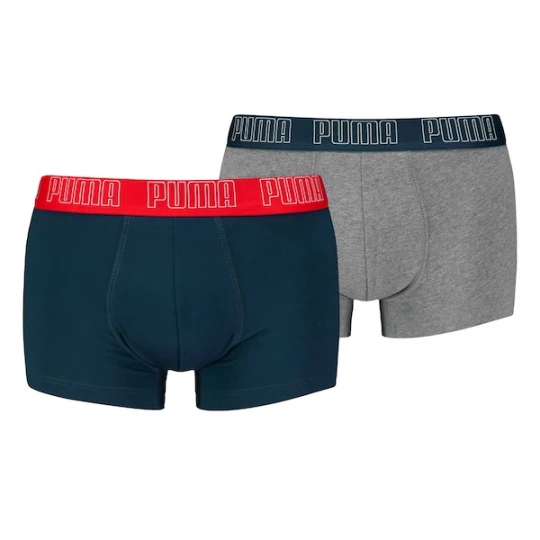 Foto van product PUMA Boxershorts blauw / grijs / bloedrood