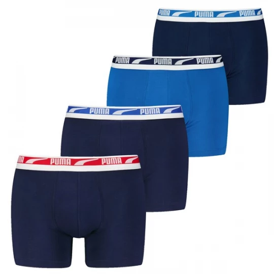 Foto van product PUMA Boxershorts blauw / marine / rood / wit