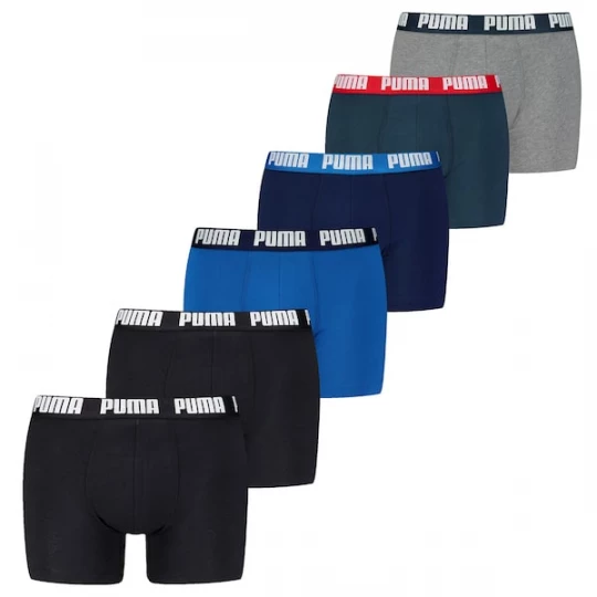 Foto van product PUMA Boxershorts 'Everyday' blauw / marine / navy / grijs gemêleerd / zwart