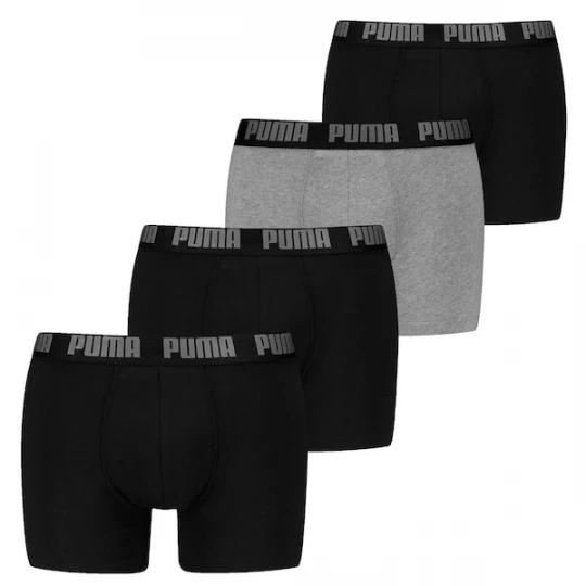 Foto van product PUMA Boxershorts grijs gemêleerd / zwart