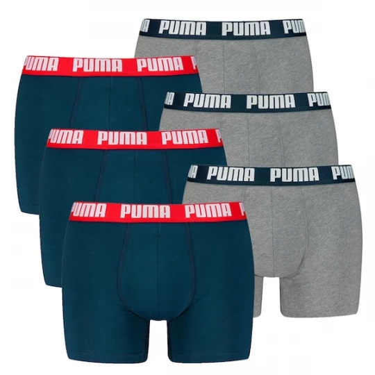 Foto van product PUMA Boxershorts navy / grijs / rood / wit