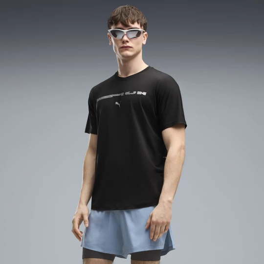 Foto van product PUMA Brightstride CLOUDSPUN hardloop-T-shirt voor Heren, Zwart