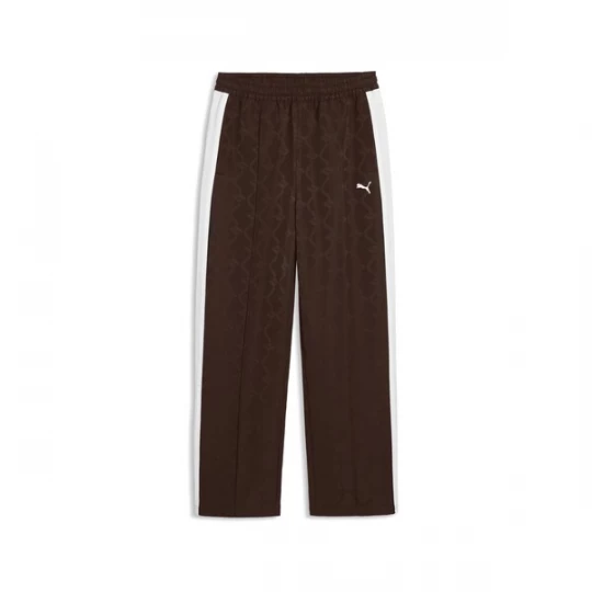 Foto van product PUMA Broek 'T7' chocoladebruin / donkerbruin / wit