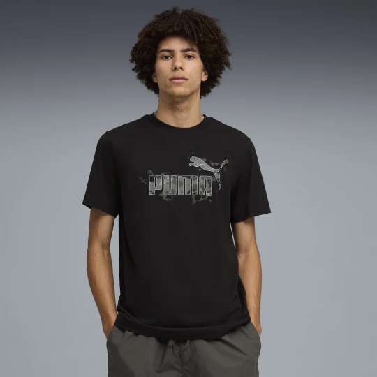 Foto van product PUMA Camo T-shirt voor Heren, Zwart