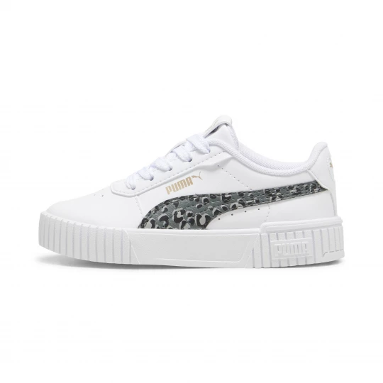 Foto van product PUMA Carina 2.0 Animal Update sneakers voor Dames, Grijs / Wit / Goud