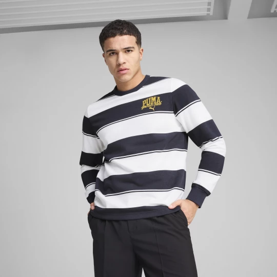 Foto van product PUMA Class gestreepte crewtop voor Heren, Blauw