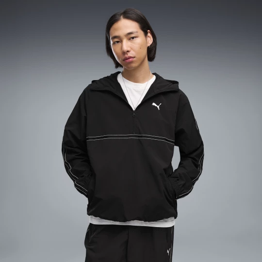 Foto van product PUMA Class Relaxed Pinnacle hoodie met halve rits voor Heren, Zwart