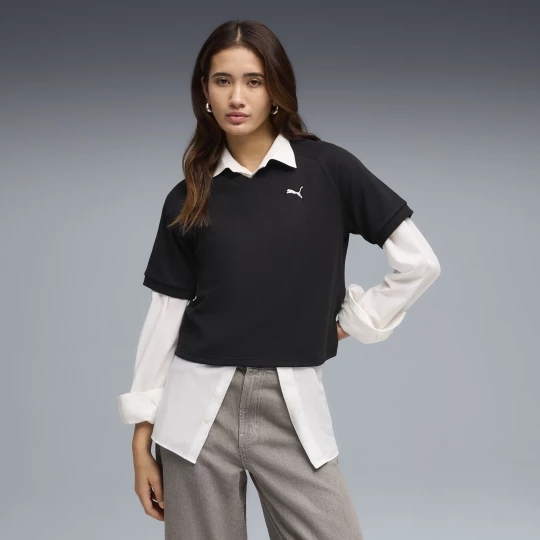 Foto van product PUMA Class Relaxed Pinnacle T-shirt voor Dames, Zwart