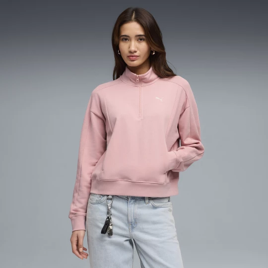 Foto van product PUMA Class relaxed sweatshirt met halve rits voor Dames