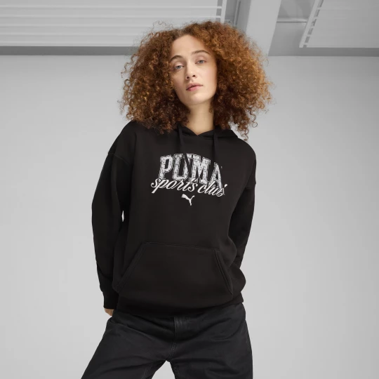 Foto van product PUMA CLASS relaxte hoodie voor Dames, Zwart