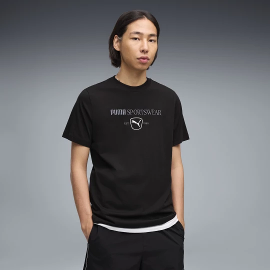 Foto van product PUMA Class T-shirt met print voor Heren, Zwart