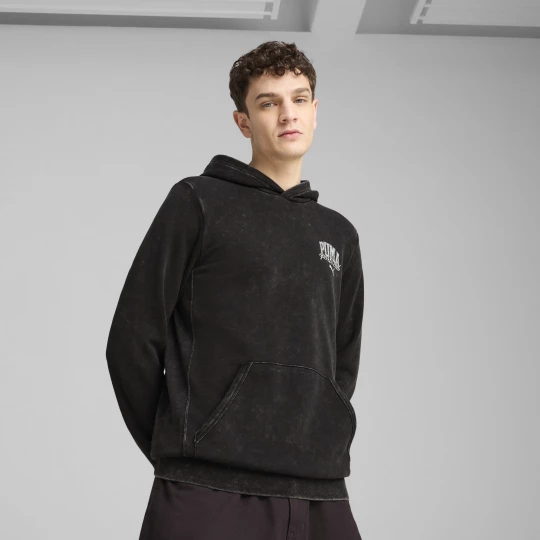 Foto van product PUMA Class verwassen hoodie voor Heren, Zwart