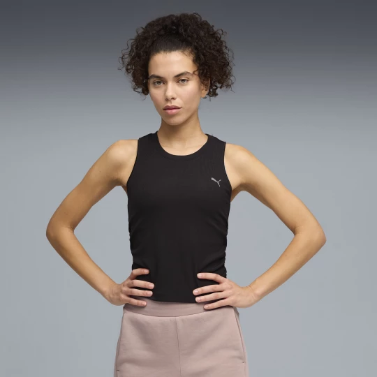 Foto van product PUMA CLOUDSPUN geribde tanktop voor Dames, Zwart