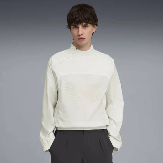 Foto van product PUMA CLRT uniseks top met halve rits, Grijs