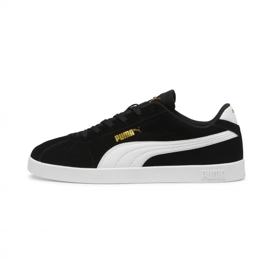 Foto van product PUMA Club II Suede unisex sneakers, Zwart / Wit / Goud