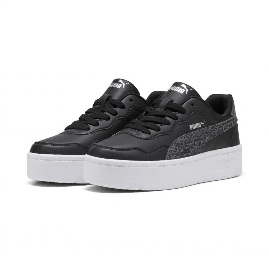 Foto van product PUMA Court Lally Skye Feline sneakers voor Dames, Zwart / Wit