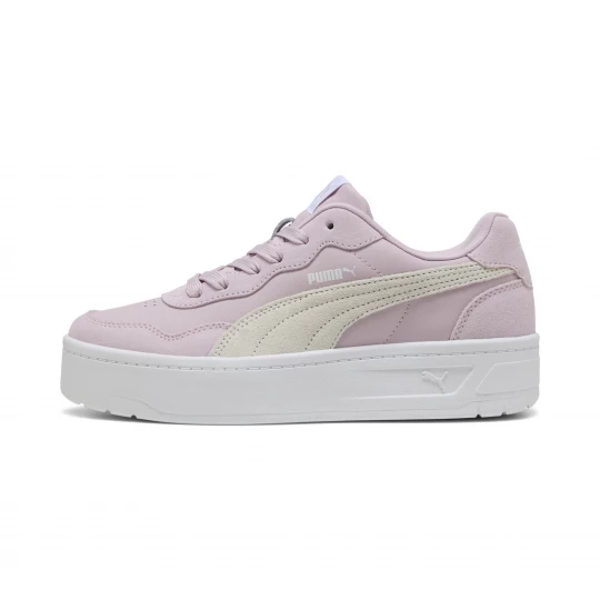 Foto van product PUMA Court Lally Skye Suede sneakers voor Dames, Roze / Wit