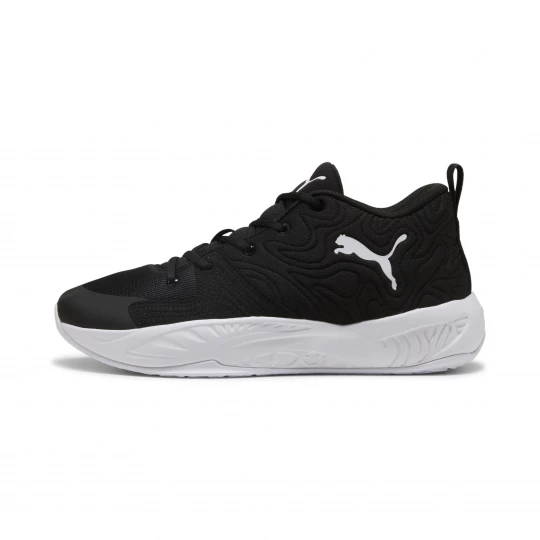 Foto van product PUMA Court Pro 3 uniseks middelhoge basketbalschoenen, Zwart / Wit